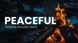 A Peaceful Winter Evening of Warm Guitar Tones
