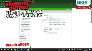 Setting Hotspot on ONT XPON H1S-2 Fully Up to HOTSPOT LOGIN