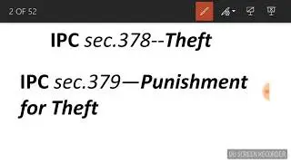 Theft-sec.378 IPC||punishment for theft-sec.379 IPC||indian penal code||essentials of theft