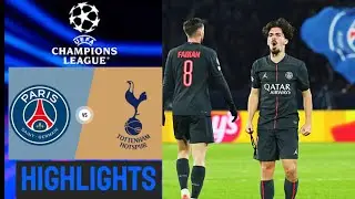 PSG Tottenham (5-3) Резюме | Основные моменты | Лига чемпионов 2025 | PSG Spurs | psg tottenham