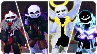 roblox# 860 [ Undertale Crazy Multiverse Timeline ] [ HF Sans , Final Insanity , Azure , God Sans ]