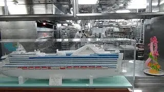 Kitchen galley tour on Princess Cruise