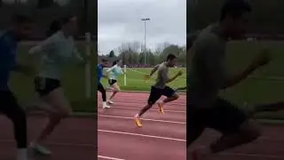 Sprinting in UK weather ☁️ #athletics
