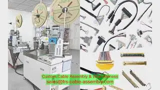 Produttore di assemblaggi di cavi Cavo a nastro video LVDS per LCD Assemblaggio connettore Amphenol