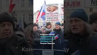 Десятки тысяч человек вышли в Праге на митинг в поддержку президента Чехии