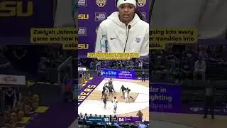 Zakiyah Johnson talks about her mindset going into every game. 💛