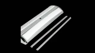 Double sided banner stand