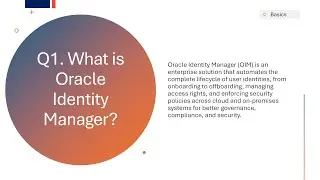 99.99% Covered || OIM L1 Interview Questions and Answers || Oracle Identity Manager