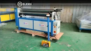 BLKMA Electric Slip Roll Machine / Sheet Metal Plate Roller /3 Roller Plate Rolling machine