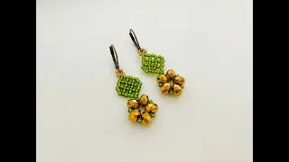 Simple Summer Beaded Earrings || How to make Beaded Earrings