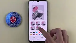 How to change lock screen clock style and color on Samsung A22 Android 12