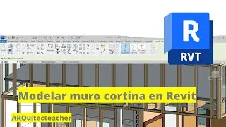 Modelar tabiqueria en madera a base de un Curtain Wall