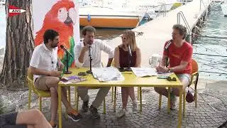 Simone Spetia di Radio 24 alla Rassegna Stampa di Pour Parler 2024