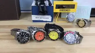 Seiko SKX gathering (007, 009, 011, and a35)