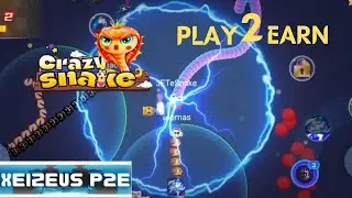 NICE! MOBILE PLAY TO EARN CRAZY SNAKE - WEB3 SNAKE GAMEPLAY!