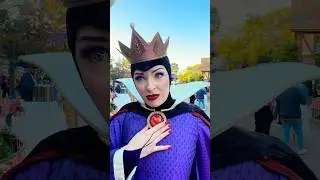 Evil queen&rsquo;s reaction to being called #labruja #evilqueen #disneyland #villain #snowwhite