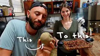 Black Sapote Dessert! A Fruit that taste like pudding!