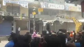 Demolition in mangal bazar delhi 92