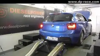 NEW BMW M135i xDrive 320PS - DYNO RUN _DIESELPOWER dyno tunig: www.dp-race.com