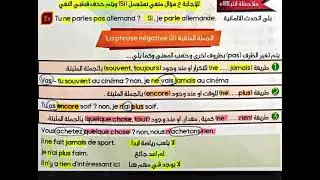 الصف الثالث/النفي la negation