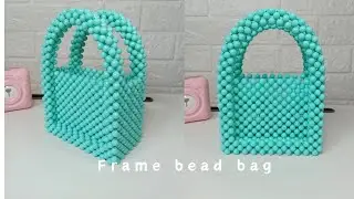 How to make frame bead bag || tas manik Indonesia 🇲🇨