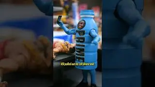 When KSI dressed up as a Prime Bottle at WrestleMania 39 - WWE Action Figure Custom