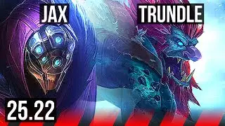 JAX vs TRUNDLE (TOP) | 11/0/2, 7 solo kills, Legendary | KR Grandmaster | 25.22