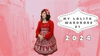 My (Stefania’s) Lolita Wardrobe Tour 2024 pt 1 - red, pink, white