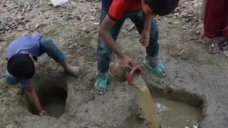 Rural Life smart boy fishing pool That make you miss your childhood memory Episod - 3