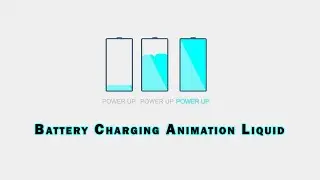 Battery Charging Animation Liquid | Code Effect