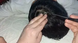 Relaxing ASMR Hair Play to Fall Asleep To | Jade Comb, Hair Braiding, Back Scratching [No Talking]