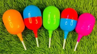 How To Cutting Rainbow Lollipop Candy | Lollipops Unpacking | ASMR | Satisfying Video