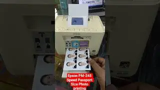 Epson PM-245 Speed Passport Size Photo printing#epson #service#sd #card  #printersupportsoftware