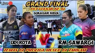 Live🔴 GRAND FINAL Final VOLLEY BALL 4 BESAR PUTRI HUT GOLKAR KE-61 || UDI RITA vs RM SAWARGI