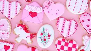 Relaxing Valentine's Day Sugar Cookie Decorating Part 2