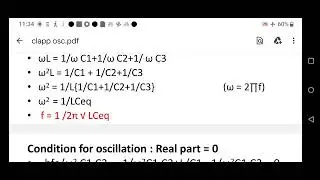 Unit II  Clapp Oscillator