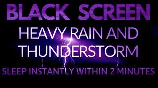 Black Screen Cozy Rain Sounds For Sleeping (Sleep Instantly)