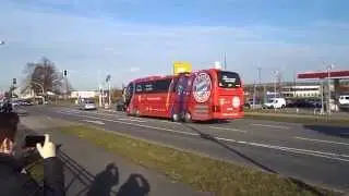 Bayern Bus in Dortmund angekommen 3.4.2015