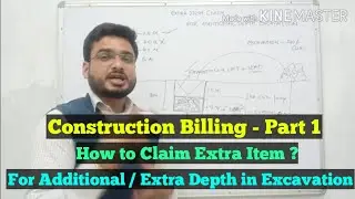 How to Claim Extra Item in Construction Billing - Rate Analysis for Extra Depth in Excavation