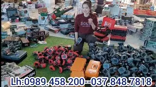 Bé Mai Review THANH LÝ MÁY PIN,.KHOAN PIN MÀI PIN, KHOAN BÊ TÔNG, MÁY MÀI CẮT BOCSHUN HUKAN.