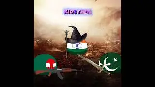 Kids then Vs now #countryballs #shorts #youtubeshorts #edit #history #kids
