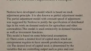 Distributed lag models