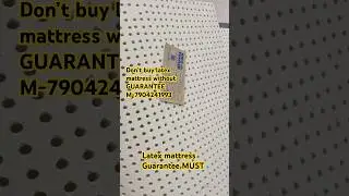 Don't Buy  #NATURALLatexmattress without GUARANTEE,|FULL Latex foam mattress