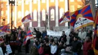 Tibetan National Anthem Harvard Square Cambridge Massachusetts