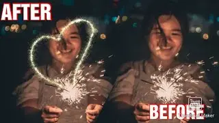 New trend tiktok CARA EDIT FOTO KEMBANG API BERBENTUK