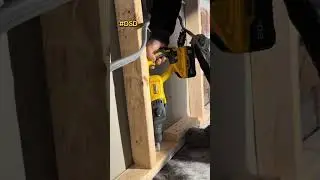 Securing this pony wall before plumbing gets set! #diy #work #reels #remodel #dewalt