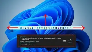 Microsoft объясняет, почему в Windows 11 нельзя перемещать панель задач (это плохие новости!).