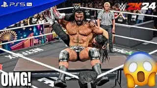 WWE 2K25!! ROMAN REINGS VS DREW MYCNTYRE FULL BLOOD MATCH HD 4K!!! WWE 2K25!! #wwe #wwe2k25 #viral 