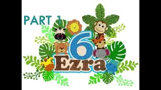 SAFARI CAKE TOPPER DESIGN I SILHOUETTE STUDIO I CAMEO 4 I CROP I TRACE I GLITTER EFFECT I PART 1