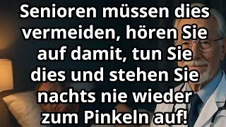 Senioren: Beheben Sie DIESEN Fehler – stoppen Sie nächtliches Wasserlassen & schlafen Sie besser!